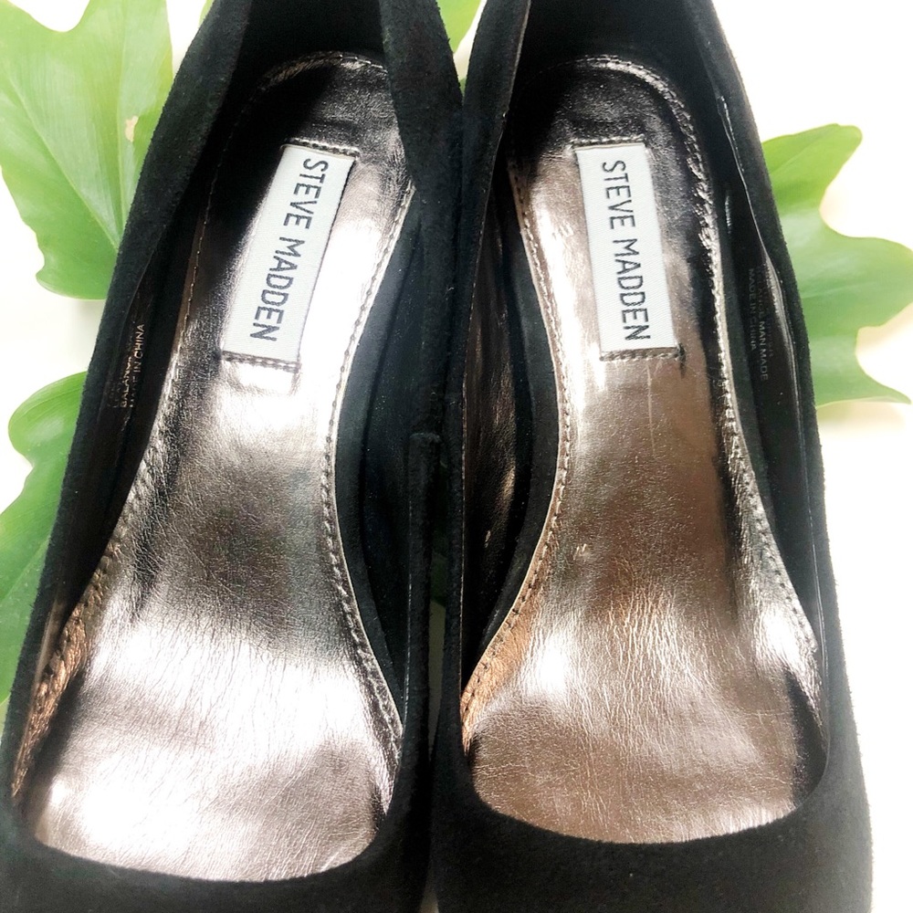 EUC Steve Madden Pinelope Suede Black pumps 7.5 - Picture 7 of 7